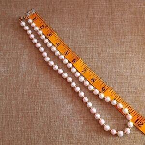 Faux Pearl Gold Toned Necklace